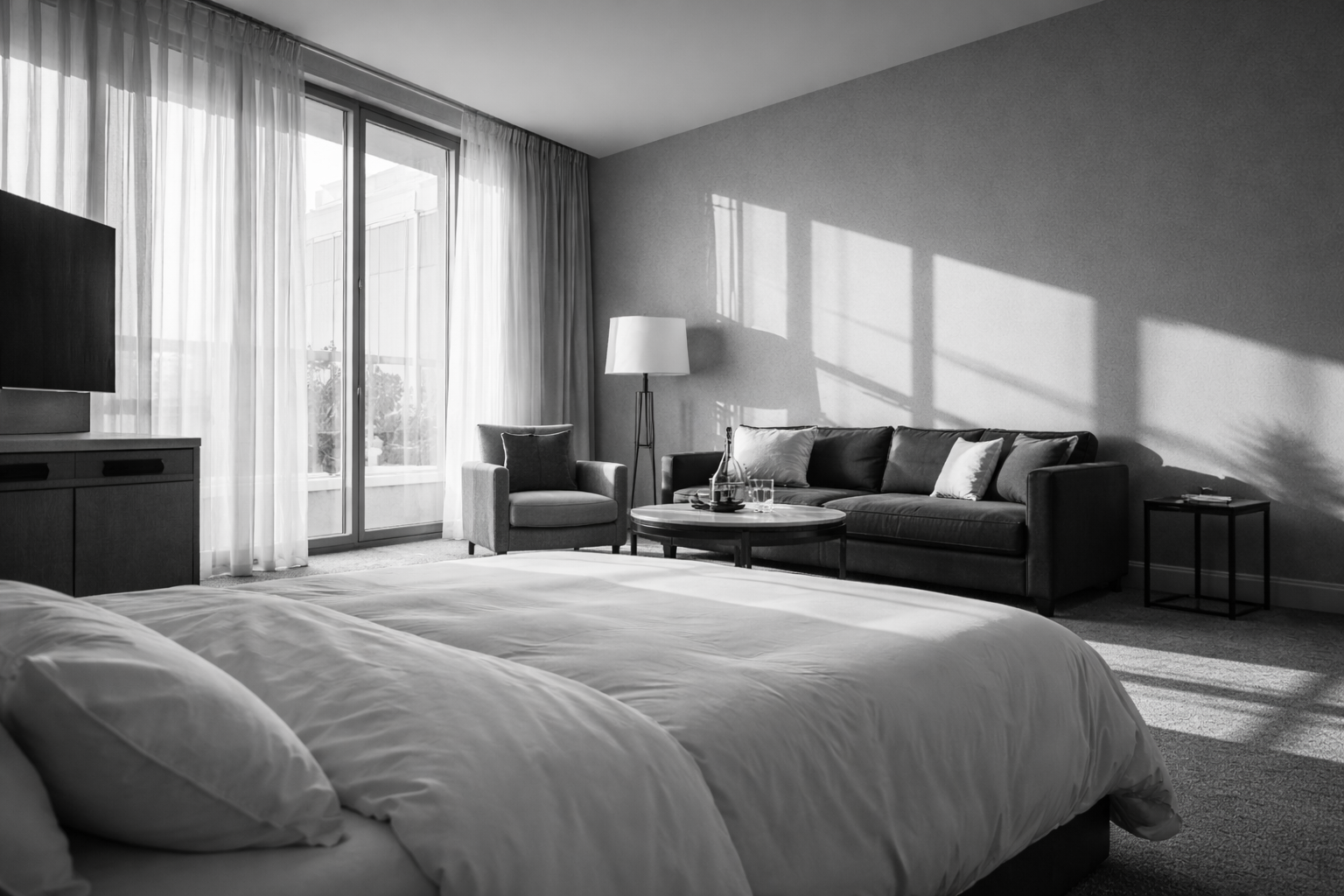 Cozy residential hotel room